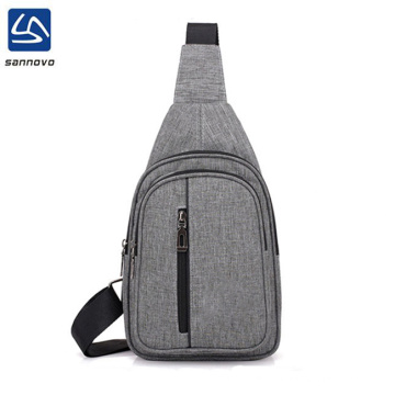 Simple and fashionable waterproof nylon sling mens backpack